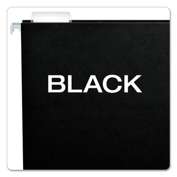 Pendaflex® Colored Hanging Folders, Letter Size, 1-5-cut Tab, Black, 25-box freeshipping - TVN Wholesale
